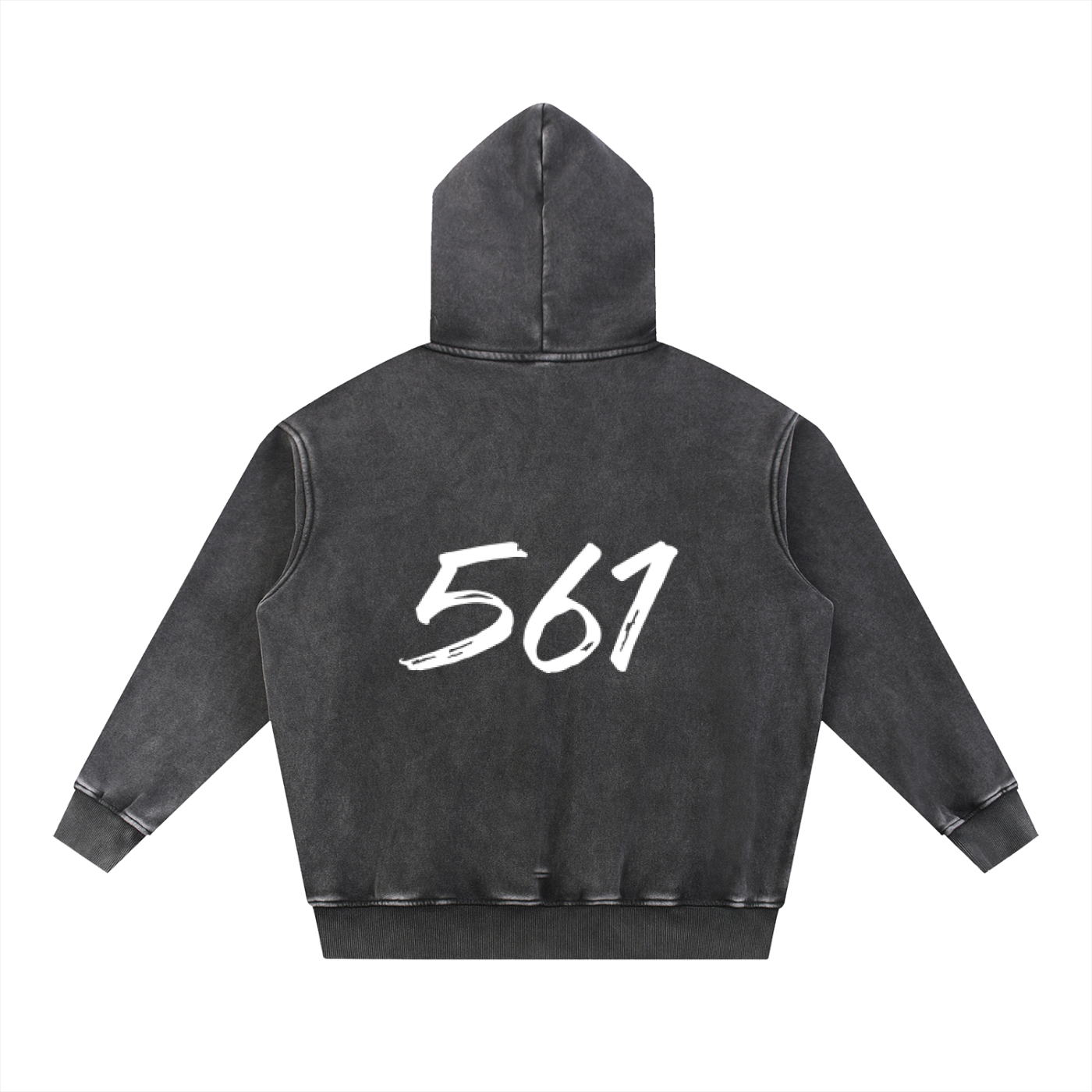 Snow Wash Fleece Oversize Hoodie