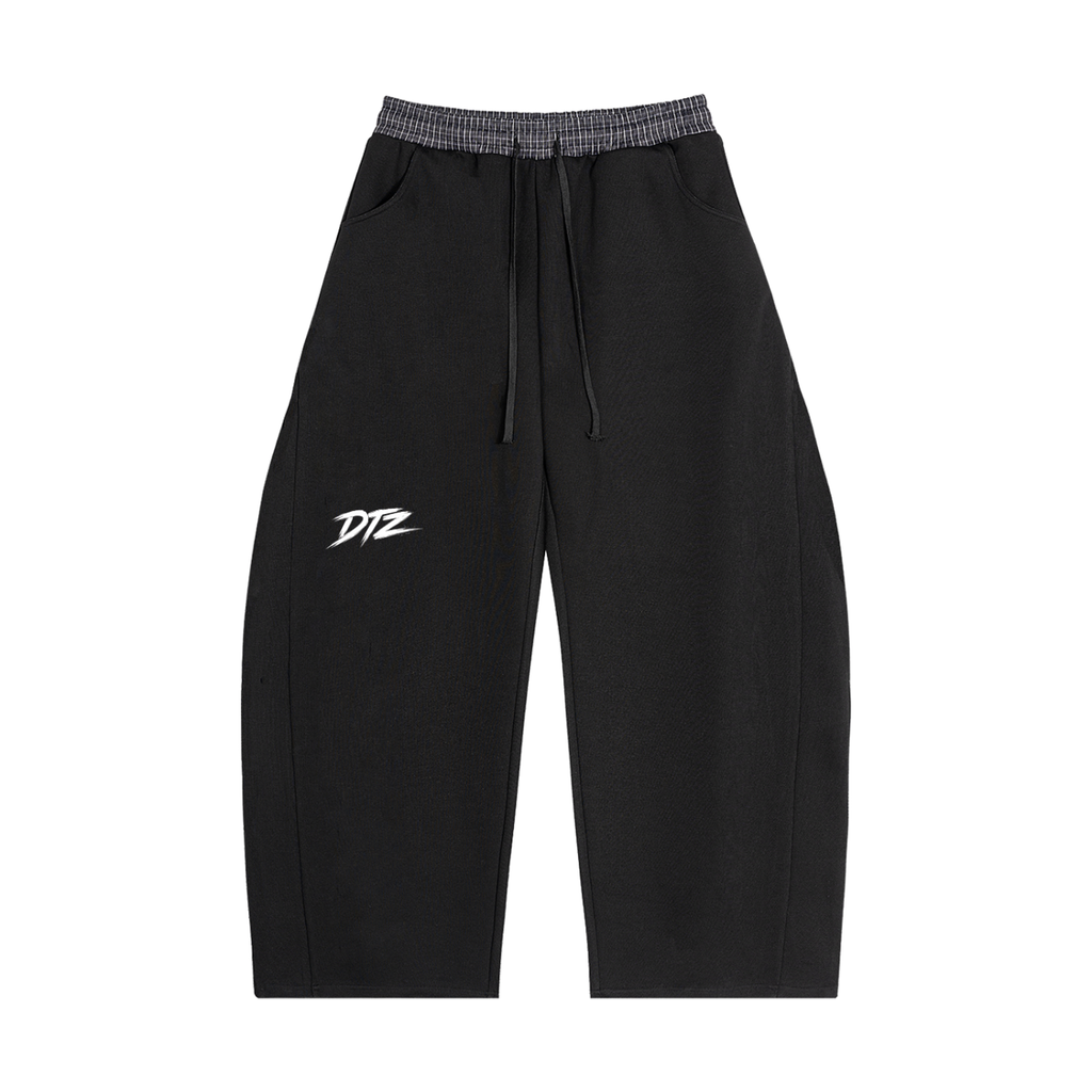 Plaid Waistband Barrel Sweatpants